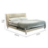Pre Sale Light khaki cloud-like soft upholstered light luxury bed