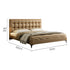 Pre Sale Brown waffle Italian minimalist bed