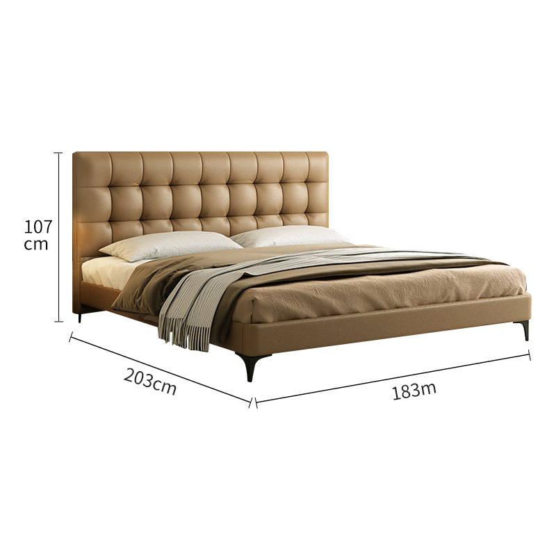Pre Sale Brown waffle Italian minimalist bed