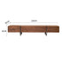 Walnut Grain TV Console with Drawers & Brushed Black Titanium Accents