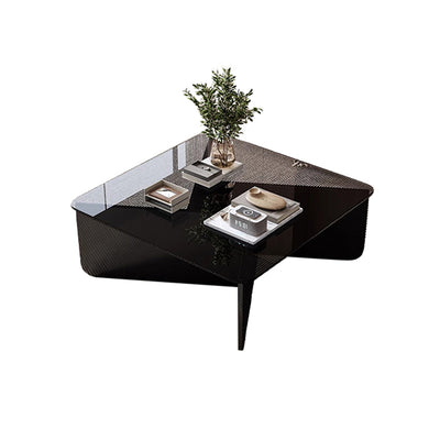 Black Glass/Special-Shaped Base/Coffee Table