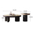 Pre Sale Nesting Coffee Table Set Travertine Sintered Stone