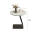 Natural Stone Side Table with Carbon Steel Legs