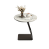 Natural Stone Side Table with Carbon Steel Legs