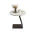 Natural Stone Side Table with Carbon Steel Legs
