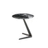 Prada Green Natural Stone Side Table with Black Titanium Stainless Steel Legs