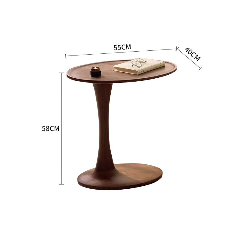 Pre Sale Light walnut-colored ash wood nut side table