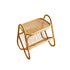 Pre Sale Light walnut color ash wood rattan woven Yuelai side table
