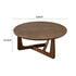 Pre-sale Large Geometric Ash Wood Coffee Table – Light Walnut Finish