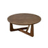 Pre-sale Large Geometric Ash Wood Coffee Table – Light Walnut Finish