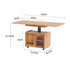 Solid Wood Lift-Top Extendable Coffee Table with Storage
