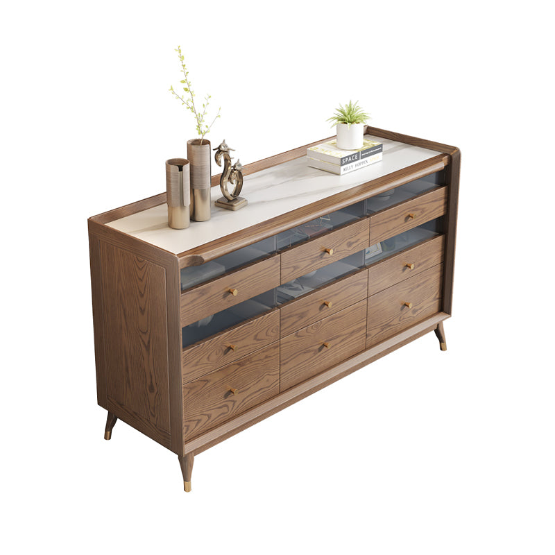 Pre Sale Walnut 9-Drawer Chest & Ash Wood Sideboard
