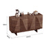 Walnut-Finish Solid Wood Sideboard