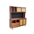 Pre Sale Light Walnut Ash Wood with Rattan Distant Mountain Side Cabinet