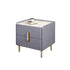 Blue Rock Board Bedside Table/Gray Cabinet