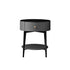 Black Tempered Glass/Countertop/Iron High Cabinet/Bedside Table