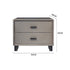 Light luxury soft leather-upholstered nightstand