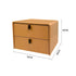 Light luxury soft leather-upholstered nightstand
