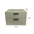 Light luxury soft leather-upholstered nightstand