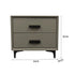 Light luxury soft leather-upholstered nightstand