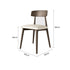 Walnut Gray PU Cushion Dining Chair