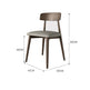 Walnut Gray PU Cushion Dining Chair