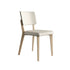Light Wood Beige PU Cushion Apple Chair