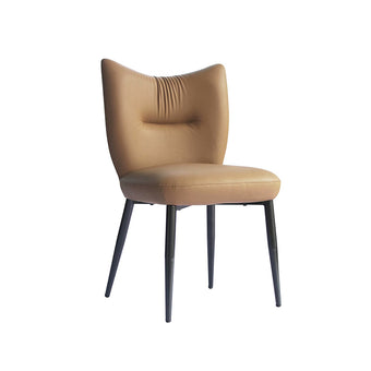 Horn-shaped Upholstered Dining Chair