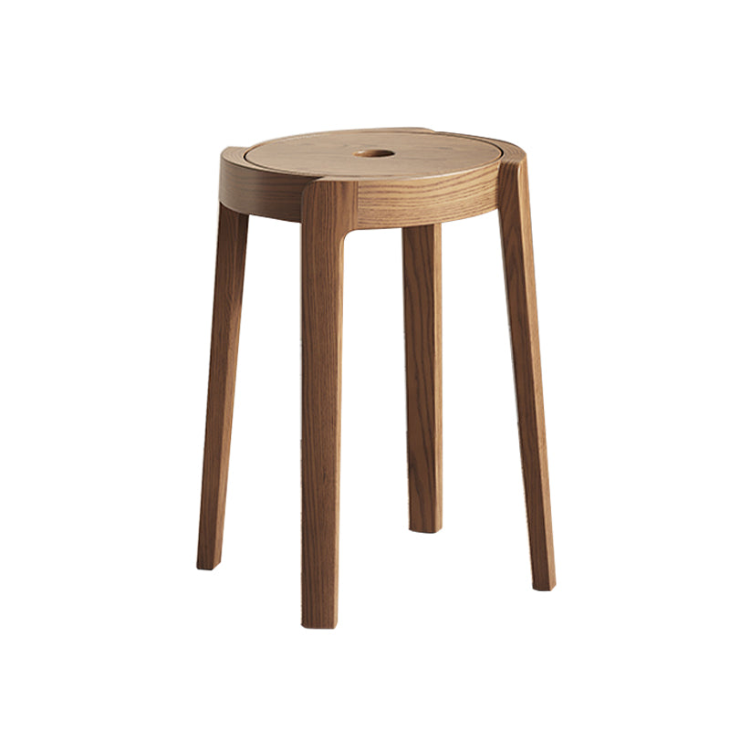 Pre Sale  Walnut-Stained Ash Wood Stool