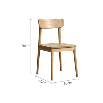 Pre Sale Walnut-Stained Solid Ash Wood Dining Chair