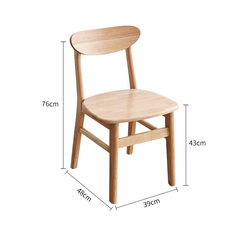 Solid Wood Dining Chair in Natural Wood Finish