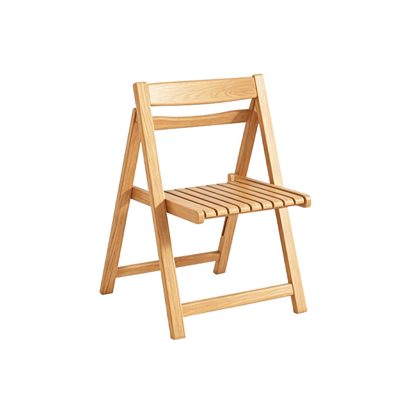 Solid Rubber Wood Folding Dining Chair