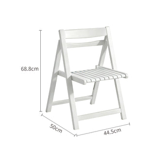Solid Rubber Wood Folding Dining Chair