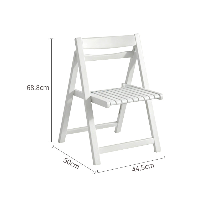 Solid Rubber Wood Folding Dining Chair