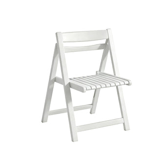 Solid Rubber Wood Folding Dining Chair