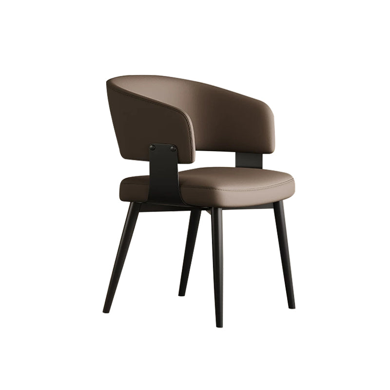 Minimalist Scratch-Resistant Eco-Leather Wraparound Dining Chair