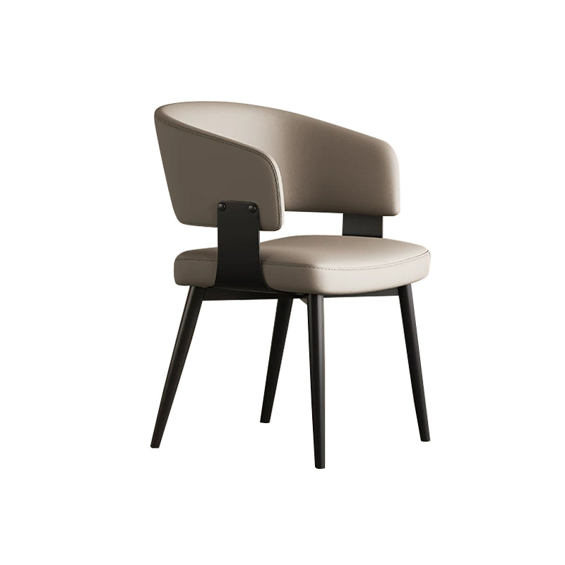 Minimalist Scratch-Resistant Eco-Leather Wraparound Dining Chair