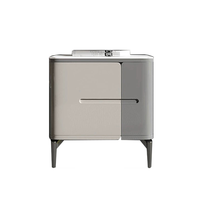 Gray & White/Fish Belly/White Rock Panel/Two Bucket Cabinet