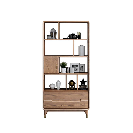 Pre Sale Walnut Multi Grid Drawer Bookcase