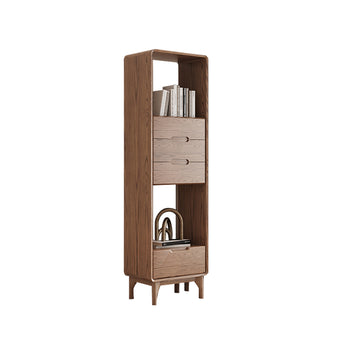 Walnut Bookcase with Two Drawers