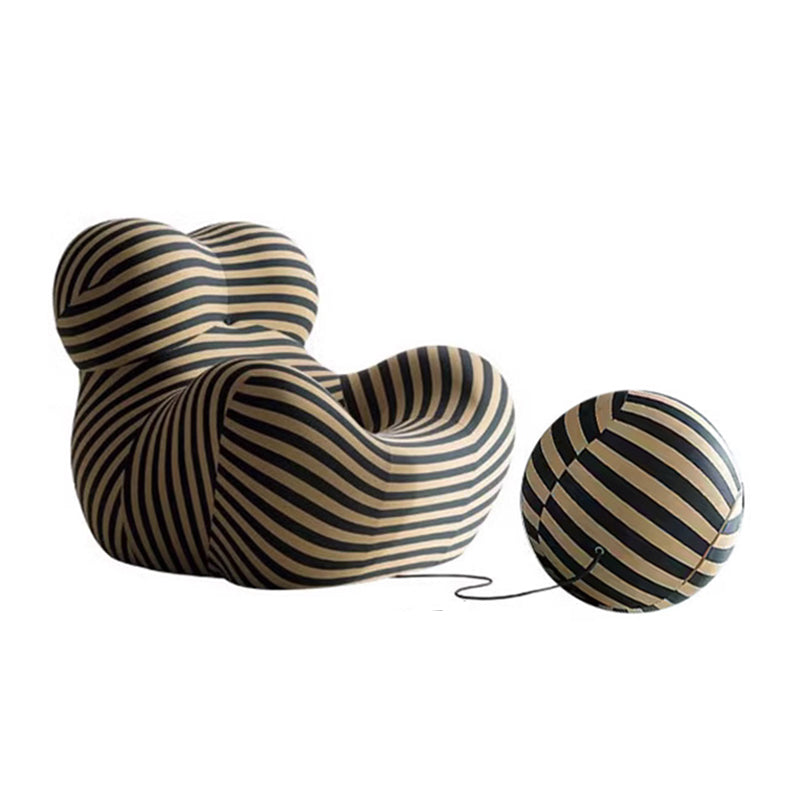 Stripe Shaped/Cotton/Lounge Chair/Large