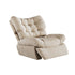 Khaki Suede Cloud Manual Recliner