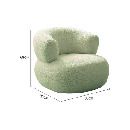 White/Green/Yellow/Pink/Grey Lamb Fleece/Casual Lounge Chair