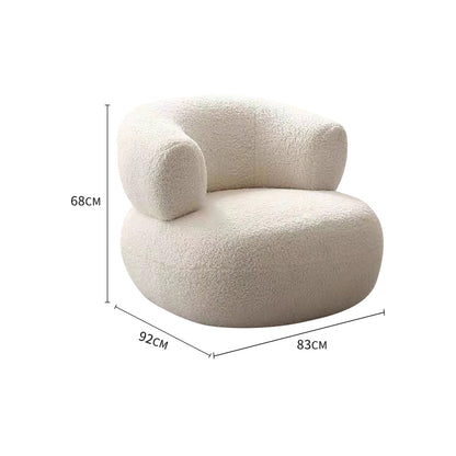 White/Green/Yellow/Pink/Grey Lamb Fleece/Casual Lounge Chair