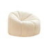 Small Casual Pumpkin Lounge Chair - Lamb Plush