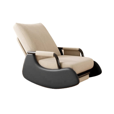 Beige Lounge Chair/Footrest