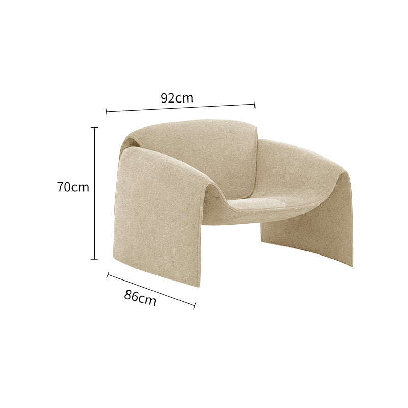 Velvet Structured Cotton Crab Chair