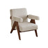 Off-White Linen Chandigarh Lounge Chair