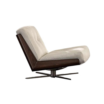 Beige Linen Daiki Armless Lounge Chair