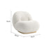 Modern White Swivel Sydney Chair